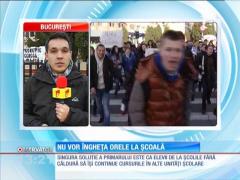 Primarul din Târgovişte a găsit cea mai proastă soluţie pentru elevii care îngheaţă