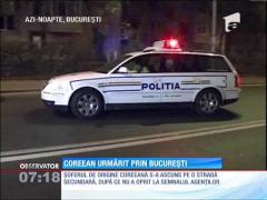 Urmărire ca-n filme în Bucureşti! Un şofer coreean a încercat să scape de poliţie