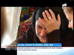 Eleva care a murit într-un accident, după ce a urcat în maşina profesoarei, a fost înmormântată