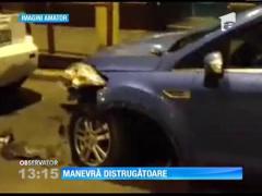 Un constănţean băut a distrus şase maşini