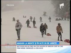 Ninsoarea a blocat drumurile în ţară!