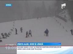 Turiştii au luat cu asalt pârtiile de la munte