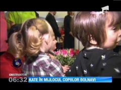 Ducesa de Cambridge a vizitat un centru pentru copiii bolnavi de maladii fără leac