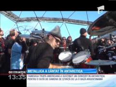 Metallica a susţinut un concert în Antarctica