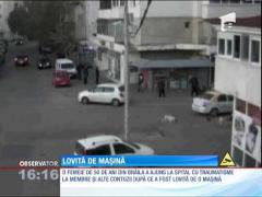 O femeie din Brăila a fost lovită în plin de o maşină