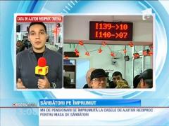 Pensionarii se împrumută pentru masa de Crăciun