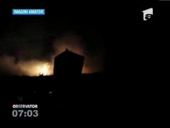 Familie, lăsată pe drumuri de un incendiu