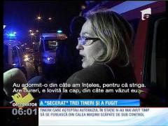 Beat şi grăbit, un şofer a secerat trei tineri într-o staţie de autobuz