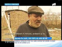 Un bunic a făcut cea mai grea alegere. Din casa în flăcări, şi-a scos doar nepoţica