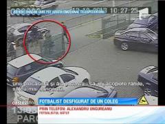 Imagini cu fotbalistul de la Steaua în timp ce este agresat