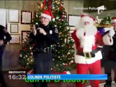 Poliţiştii americani combat infracţionalitatea prin colinde