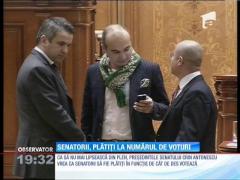 Senatorii şi deputaţii, plătiţi la numărul de voturi