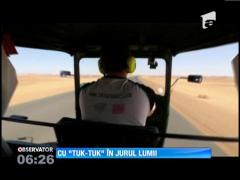 Doi tineri englezi au strabătut 42.000 de km cu un tuk tuk