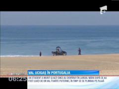Un val uriaş a măturat şase persoane în Portugalia