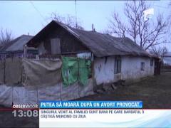 A încercat să scape de sarcină, dar a ajuns la spital