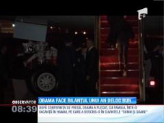 Barack Obama face bilanţul unui an deloc bun