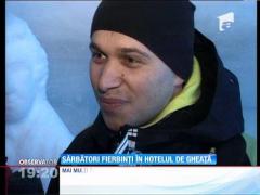Sărbători fierbinţi la Hotelul de Gheaţă de la Bâlea Lac