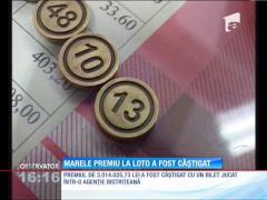 Marele premiu la Loto 6/49 a fost câştigat de un bistriţean