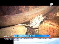 Crimă macabră! A ucis-o apoi i-a dat foc