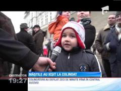 Mascaţii au luat cu asalt străzile Sucevei