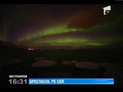 Auroră boreală spectaculoasă