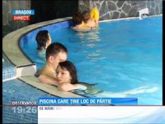 Piscina ţine loc de pârtie