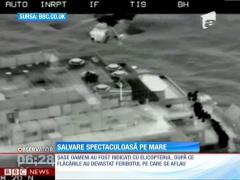 Salvare spectaculoasă în Marea Nordului!