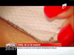 Nou în îngrijirea pielii: Măști din aur de 24 de karate!