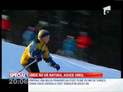 Special! Zăpadă artificială pe pârtii