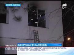 O instalație improvizată a evacuat un bloc întreg în Suceava