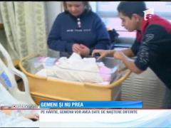 Sunt gemeni, dar au venit pe lume în ani diferiți!