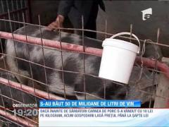 De sărbători, românii au băut 50 de milioane de litri de vin