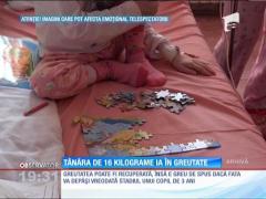 Fata de 19 ani care cântărea doar 16 kilograme şi-a revenit spectaculos
