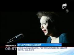 Marion Cotillard, cea mai ELEGANTĂ în 2013