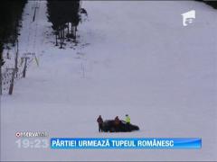 Un șofer a intrat cu mașina pe pârtie