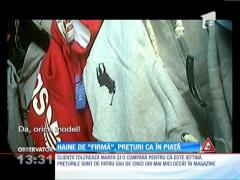 Haine de "firmă", prețuri ca în piață