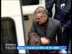 Gigi Becali e bolnav și vrea să fie liber. Îl doare spatele