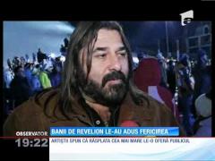 Artiștii în vogă și-au umplut buzunarele în noaptea de Revelion