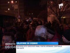 A pătruns pe contrasens şi s-a izbit de un autobuz