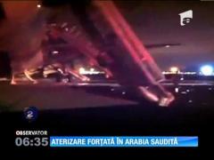 Un avion al companiei aeriene saudite a aterizat forţat pe aeroportul din Medina