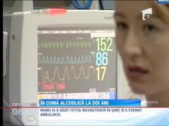 O fetiţă de doi ani a ajuns în comă alcoolică la spital