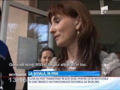 O mie de elevi din Târgoviște au tremurat în frig