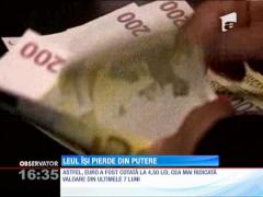 Leul îşi pierde din putere. EURO creşte!