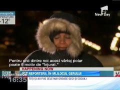 Reporterii, in mijlocul vârtejului arctic