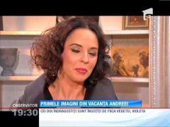 PRIMELE IMAGINI din vacanţa Andreei Marin. Nemachiată și fericită