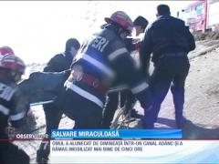 Un bărbat a fost salvat dintr-un canal