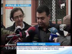 Învăţătoarea de la şcoala 10 a fost demisă şi este cercetată penal!