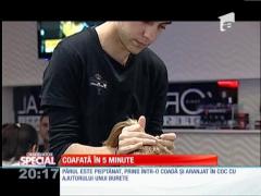 Coafuri elegante pe care ţi le poţi face în 5 minute