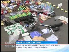 Doi hoți de mașini au fost prinși după o urmărire ca-n filme