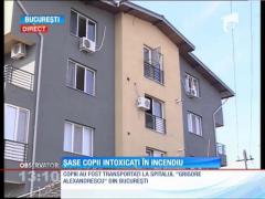 6 copii s-au intoxicat cu fum într-un bloc din Capitală